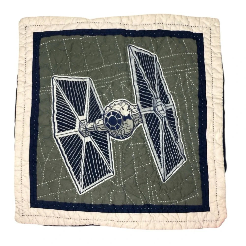 Pottery Barn Teen Kids Star Wars EURO SHAM Tie Fighter Pillow Sham 26